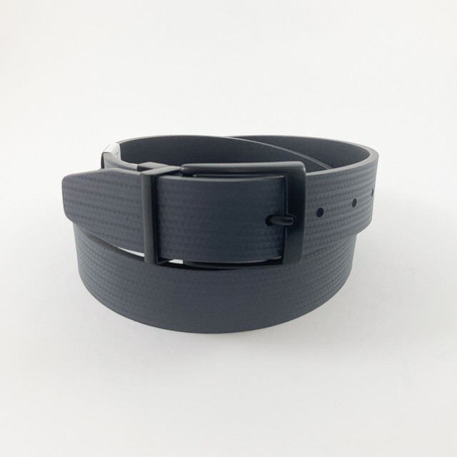 NIKE MENS CARBON FIBER TEXTURE REVERSIBLE BELT D.GREY/BLACK SIZE: M (34-36) 1396