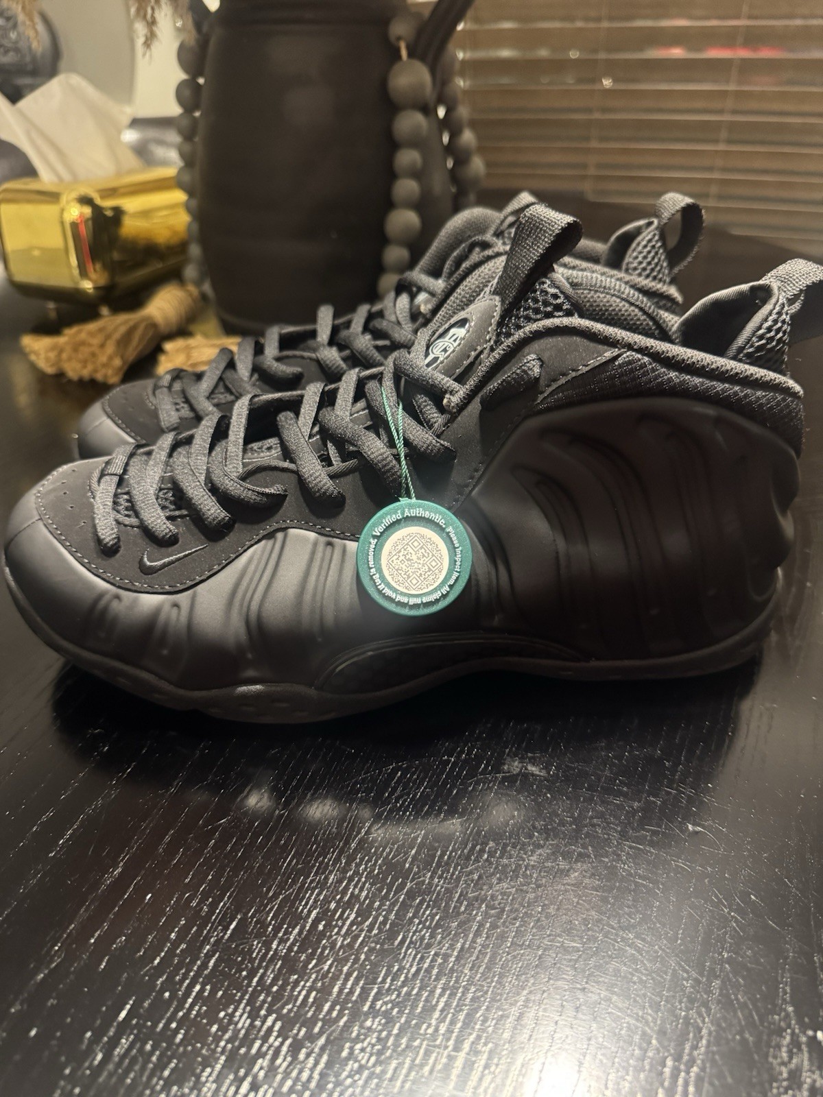 Nike Air Foamposite One Black/Black-Anthracite Foamposite Mid Top Men 314996-001