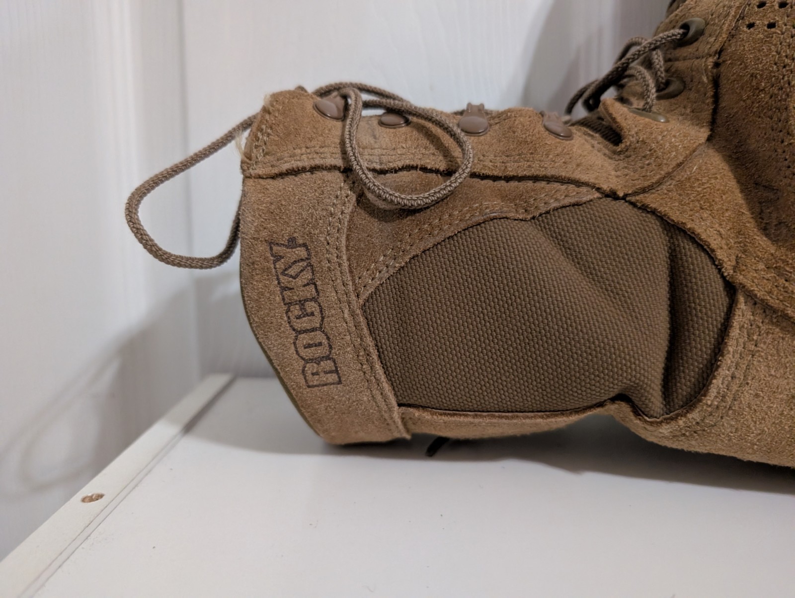 Rocky Mens Boots S2V Special Ops Tactical Military Combat Brown Lace Size 8 Wide