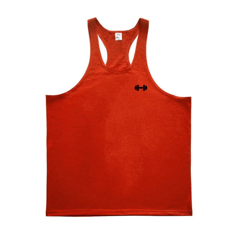 Gym Bodybuilding Stringer Y-back Tank Tops Mens Fitness Sleeveless Cotton