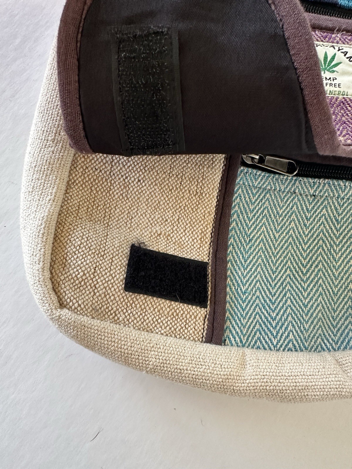 ThreadHeads Himalayan Hemp Asymmetrical Shoulder Bag Multicolored