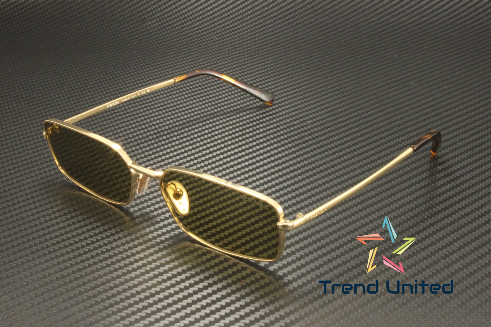 PRADA PR A60S 5AK70G Gold Green Olive 59 mm Women’s Sunglasses