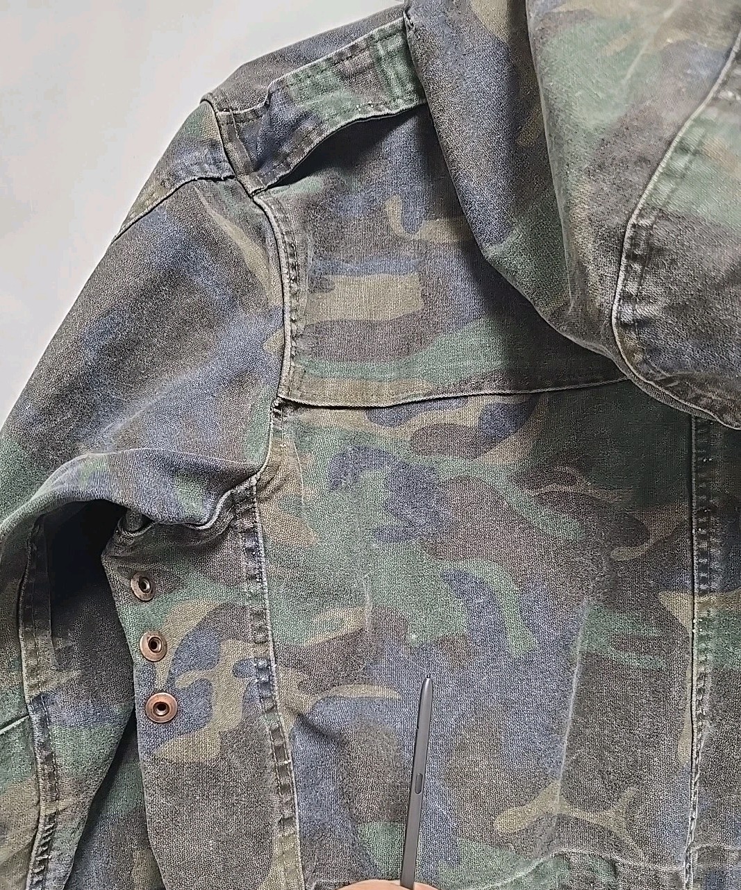 Vintage Mil-Tec Sturm Heavy Multi Camo Hoodie Jacket Size XL Military Germany?