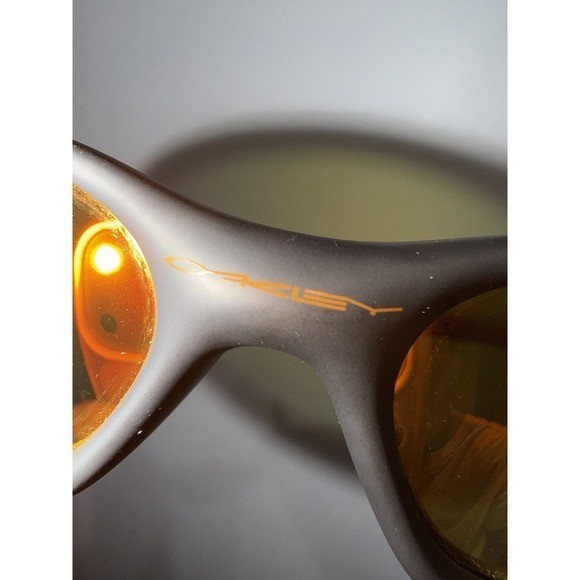 Oakley Minute Dark Gray Frame with Fire Iridium Polarized Lens Y2K