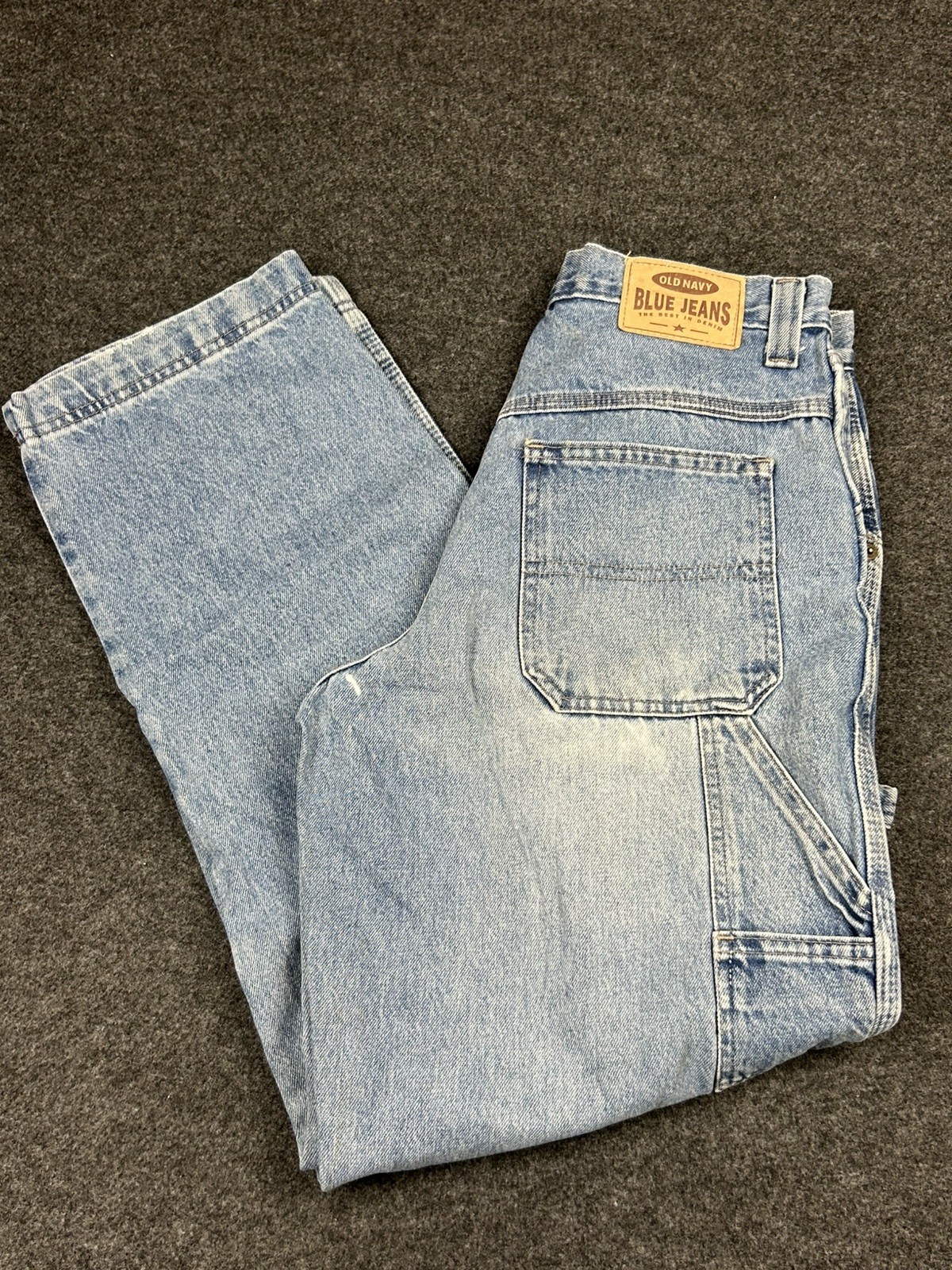 Vintage Y2K Old Navy Carpenter Painter Blue Jeans Men’s Size 29Wx30L Light Wash
