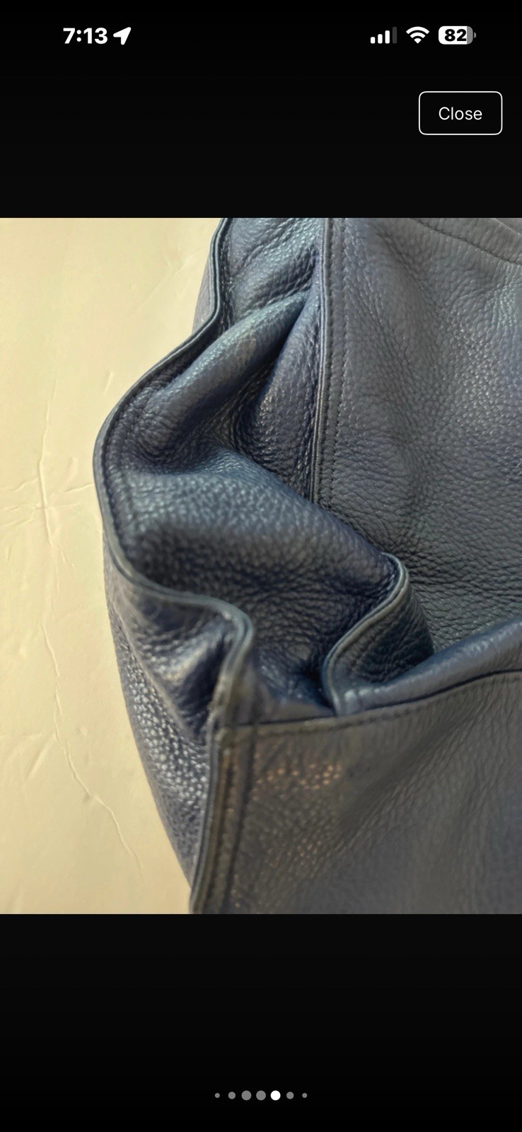 B. Makowsky Blue Pebbled Shoulder Bag, Zip Top Turn Lock, Silver Hardware