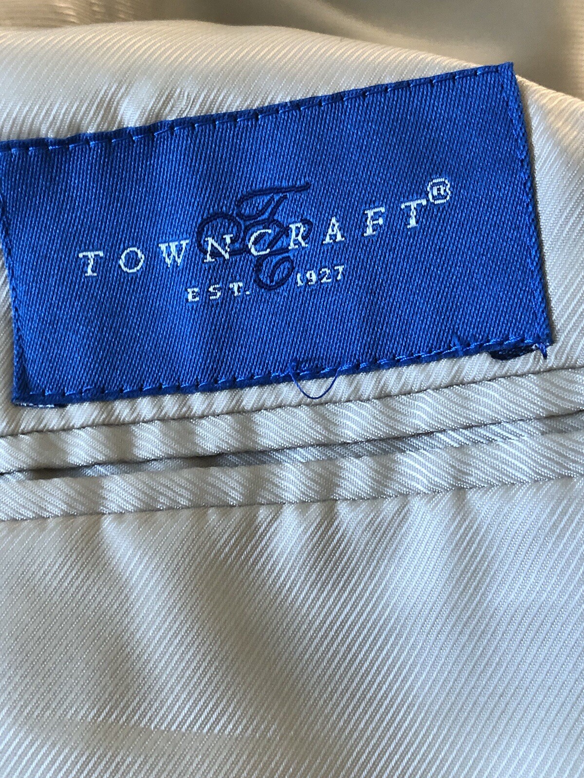 Towncraft Blazer Mens 40R Tan Silk Tweed Sport Coat Jacket Business Casual