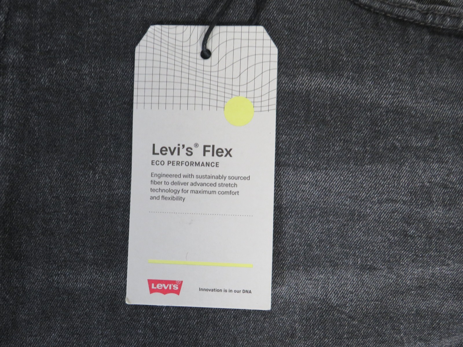 Levis 502 Flex NWT Big Tall 54 x 32 (54 x 31 Actual) Black Denim Jeans New!