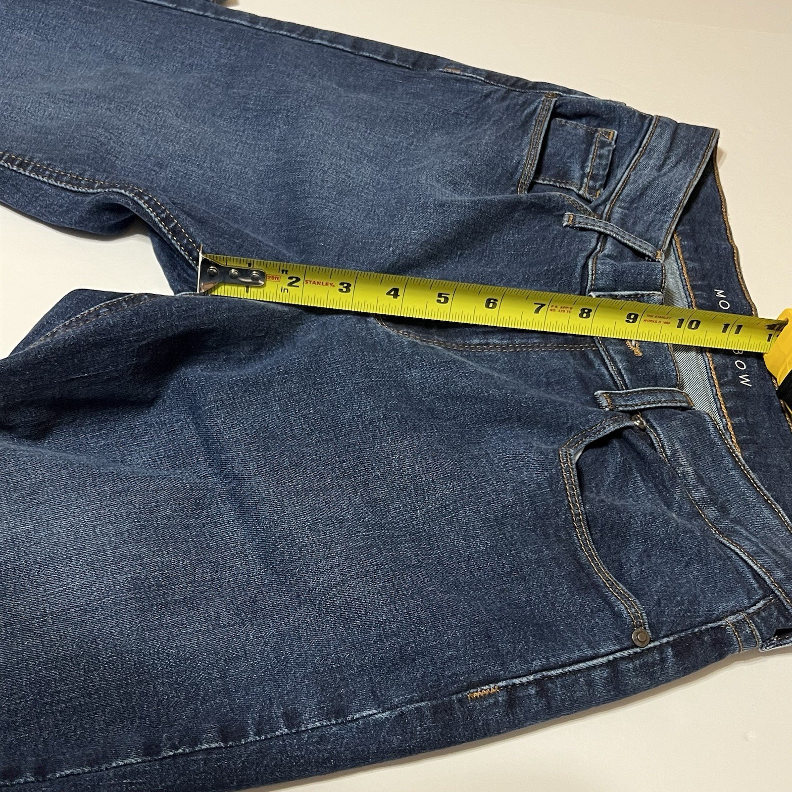 Mott and Bow Women’s Boyfriend Jeans Tag 26×30 (28×30) Blue Stretch Mid Rise
