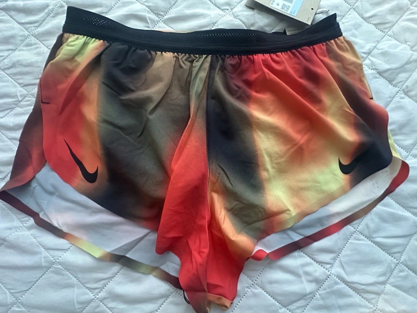 Nike Dri-FIT ADV Elite Aeroswift 2″ Running Shorts Orange Black HJ3384-736