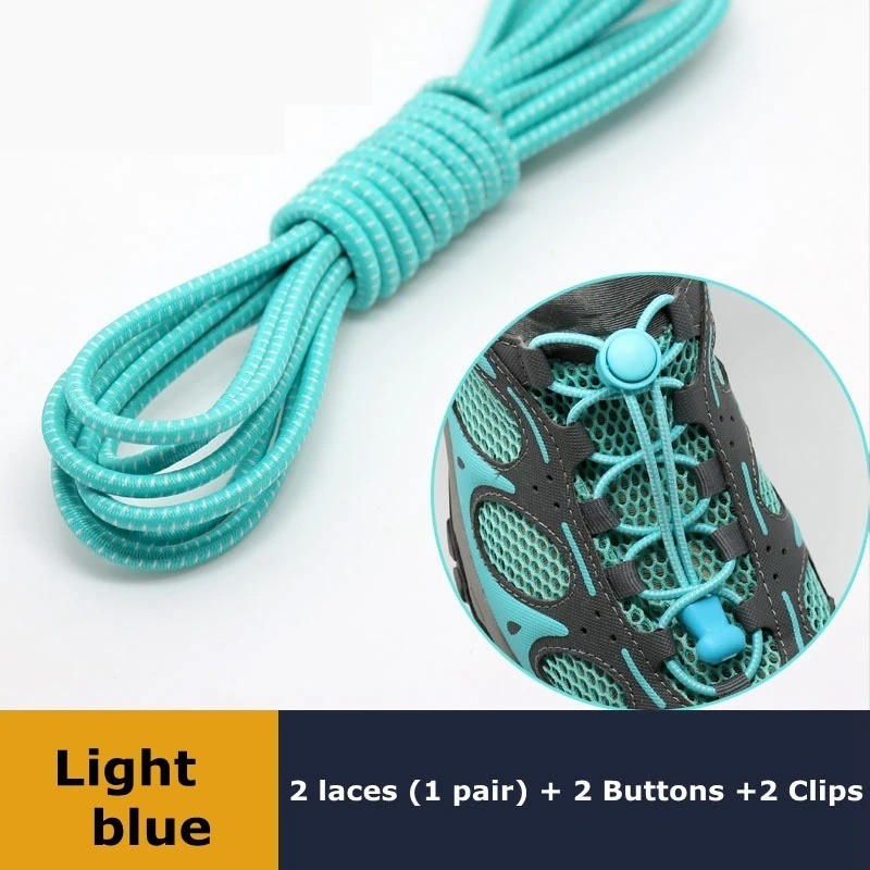 No Tie Elastic Lock Shoe Laces Rope Running Jogging Sneakers Trainer Shoelaces*