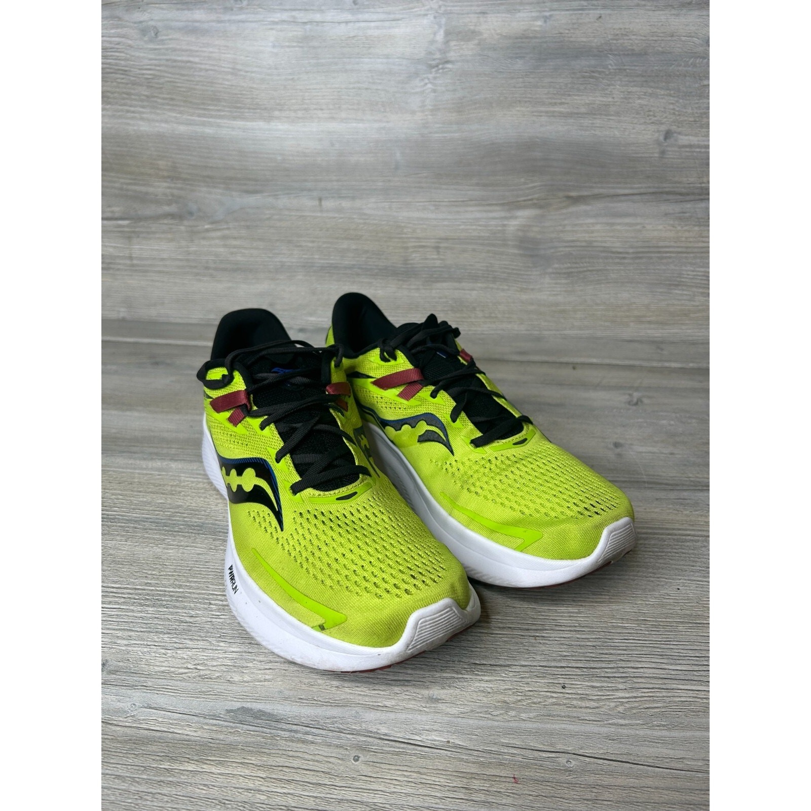 Saucony Ride 15 Running Shoes Men’s 13 Yellow Black Acid Lime Spice S20729-25