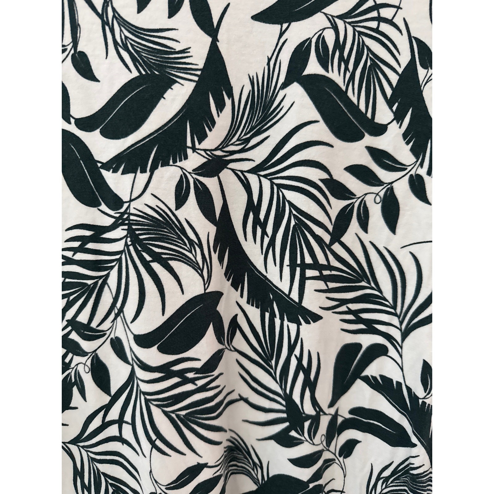Boden Midnight Garden Tropic Foliage Midi Dress Pockets Green & White Size 10R