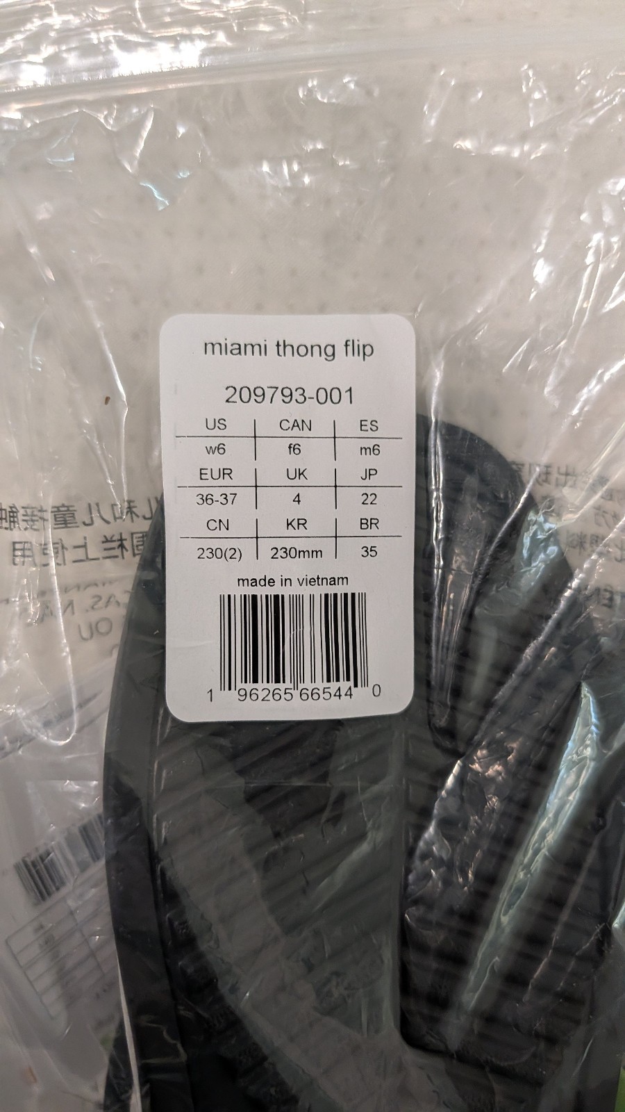 Crocs Miami 209793-001 Sandals Womens 6 Black Square Toe Thong Flip Flop