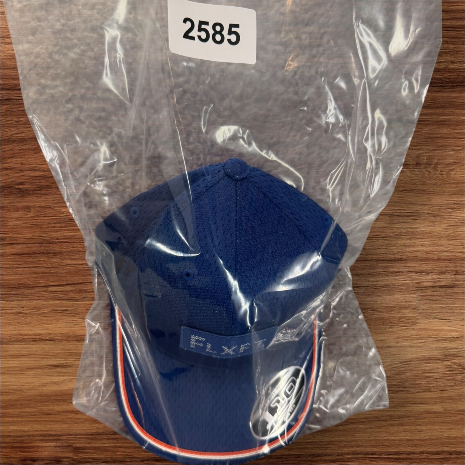 Flexfit Tech 110 One Ten Navy Blue Hat Sample Yupoong Patent Snapback Cap