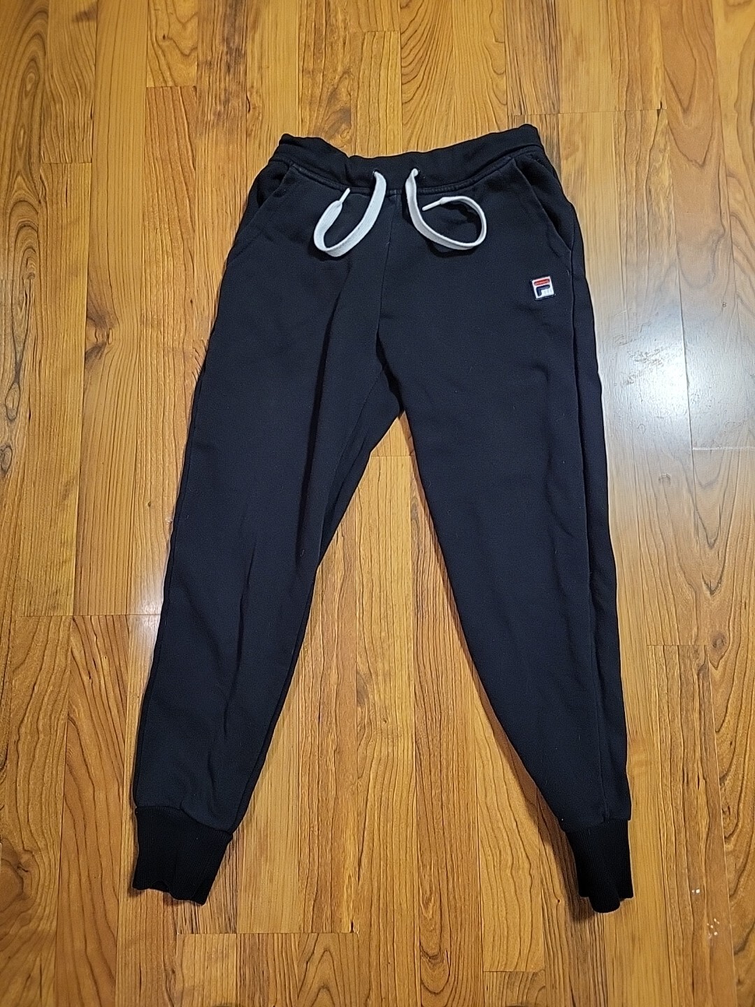 Vintage Fila Sweatpants Small Black Waist 26″- 30″ Inseam 26.5″ 90’s Likeonew