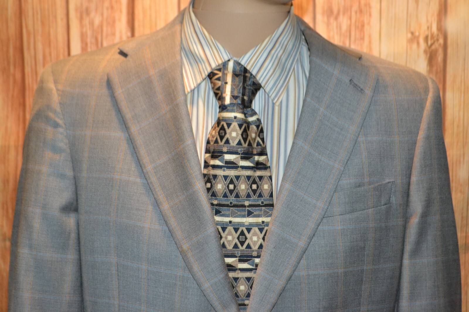 Daniel Cremieux Men Loro Piana Wool Check 2 Front Button Sports Coat Sz 42R