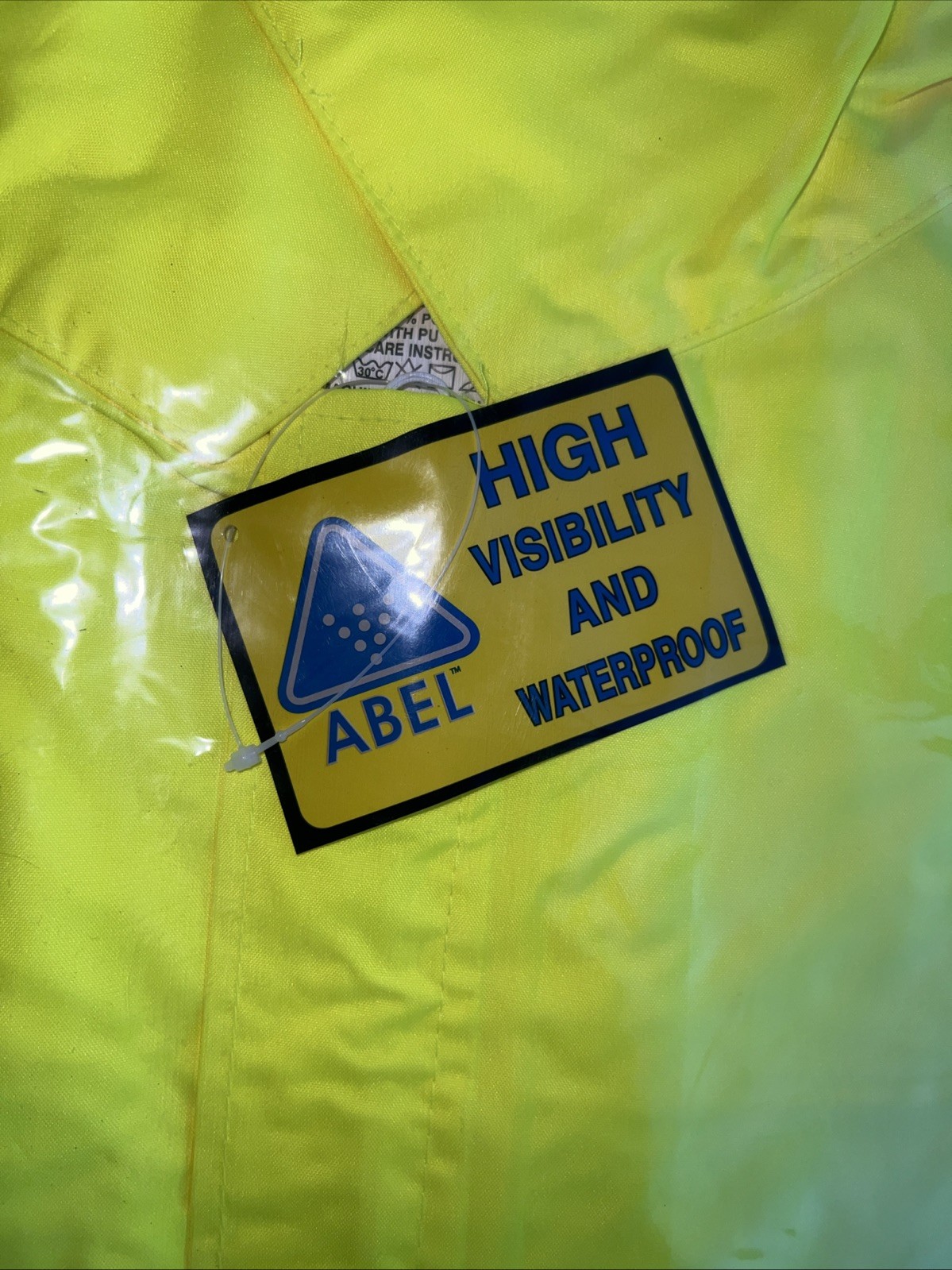 ABEL 4XL Hi-Vis Safety Rain Jacket REFLECTIVE NEW IN PACK SEE ALL PHOTOS