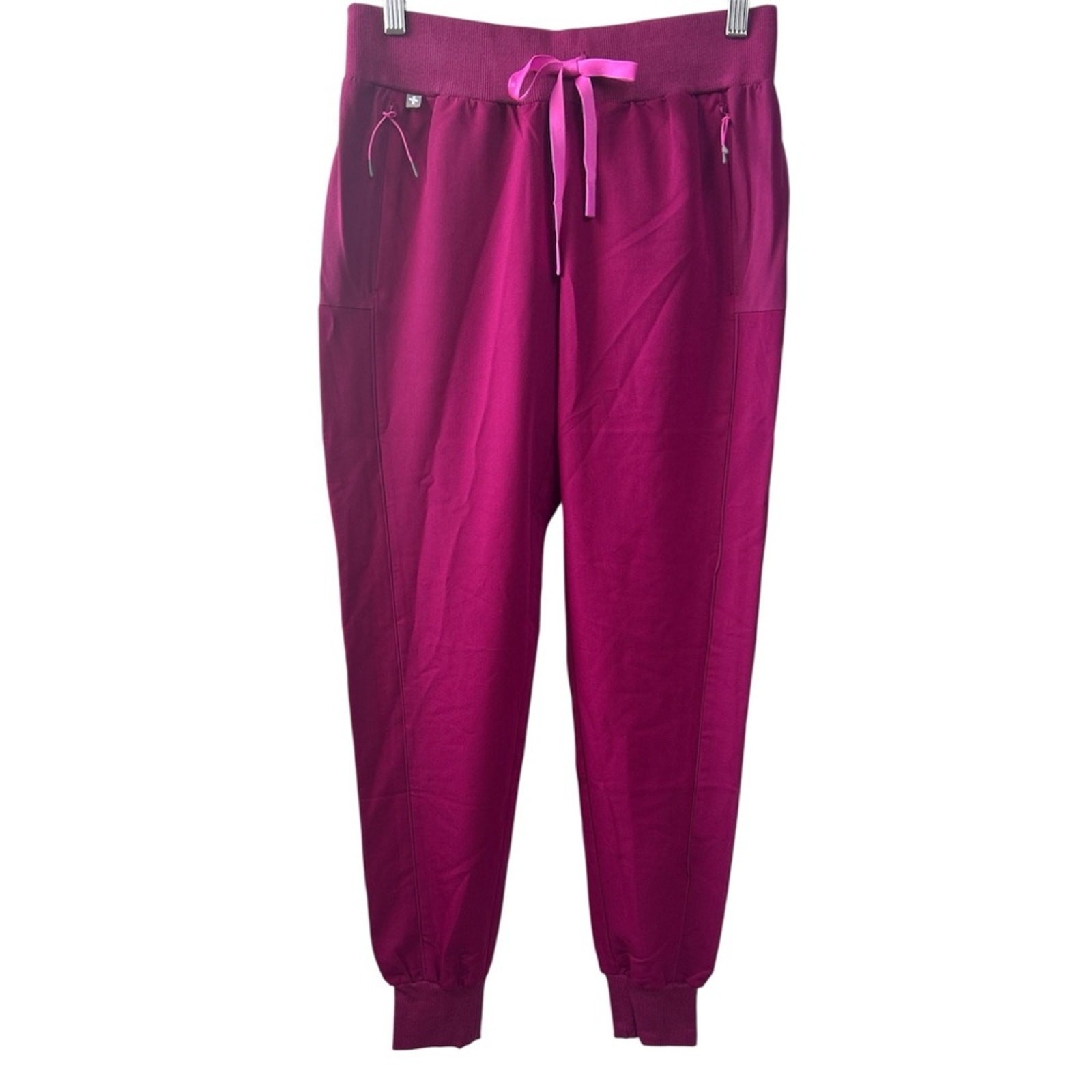 Figs Boston Slim Jogger Scrub Pants in Dark Magenta Size XXSmall Tall NWT