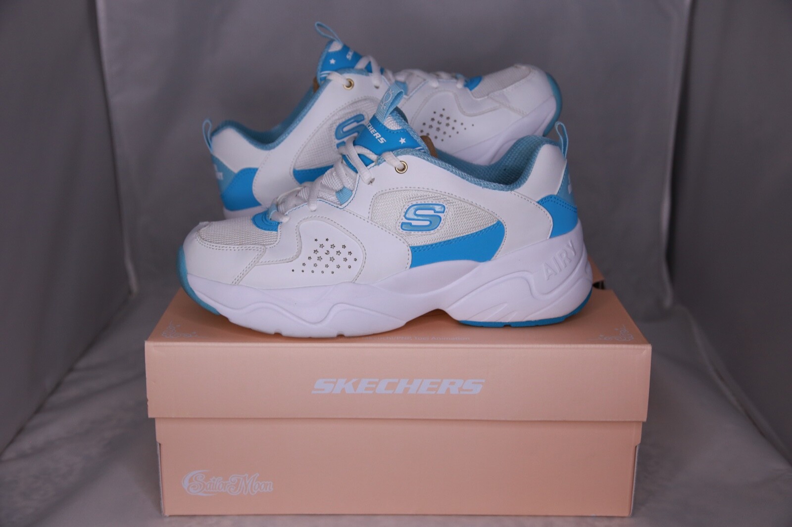 Skechers Sailor Moon x D’Lites Airy 2.0 Sailor Mercury Women’s Size 8.5 OG Box