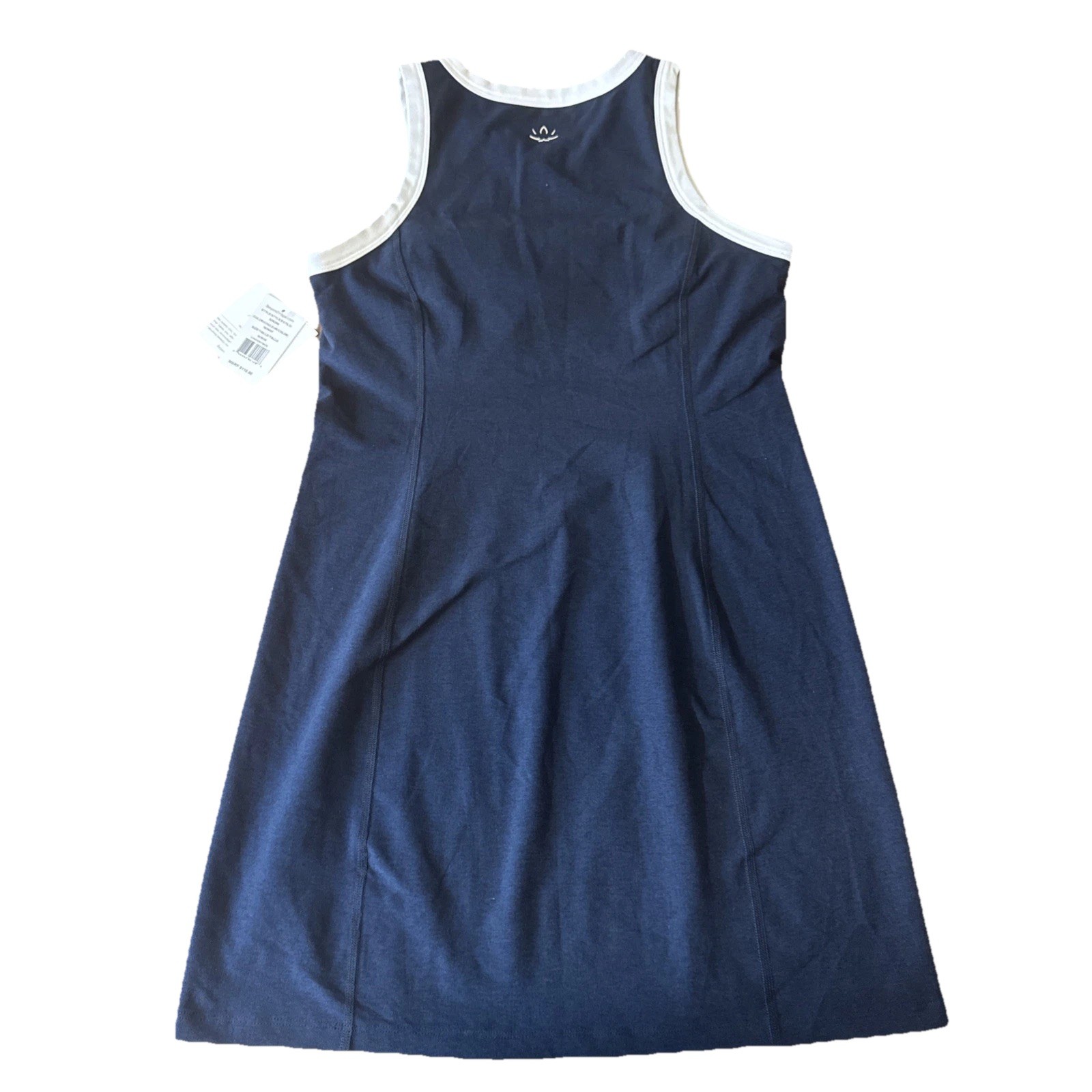 Beyond Yoga Set Of Two Outlines Performance Minidresses, Birch & Navy, Medium