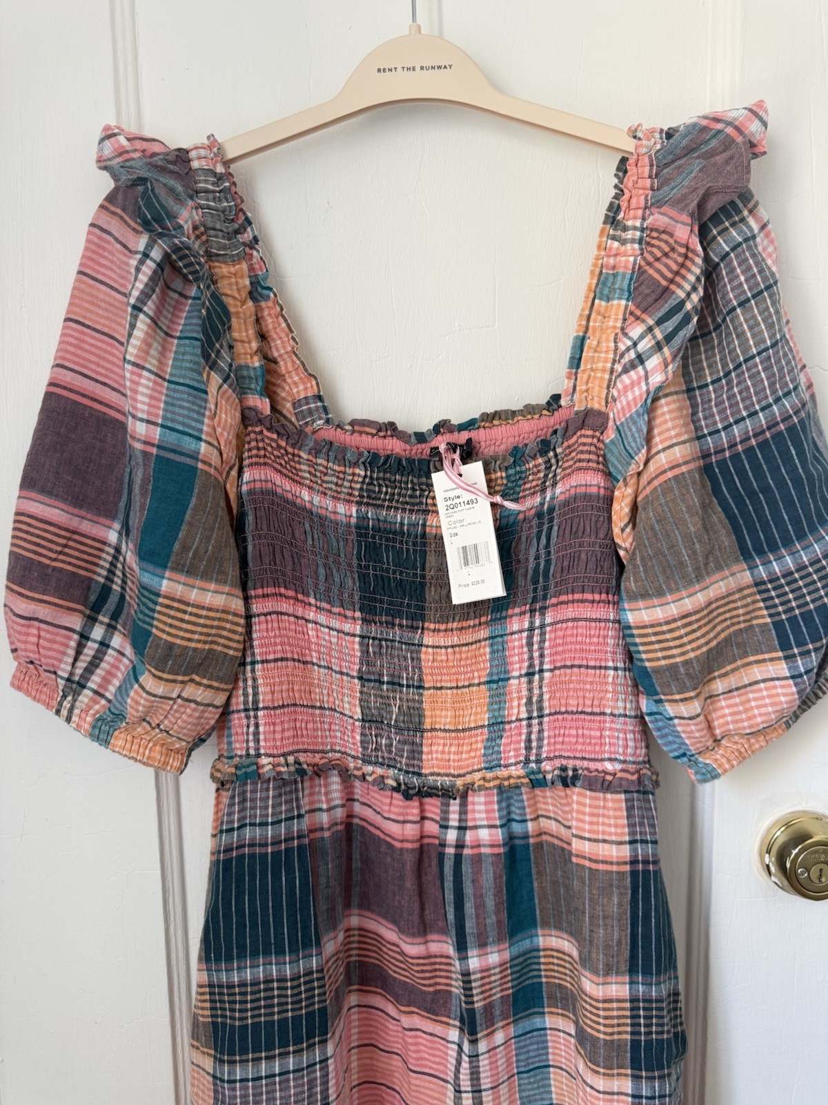 Vineyard Vines Plaid Midi L New with tags