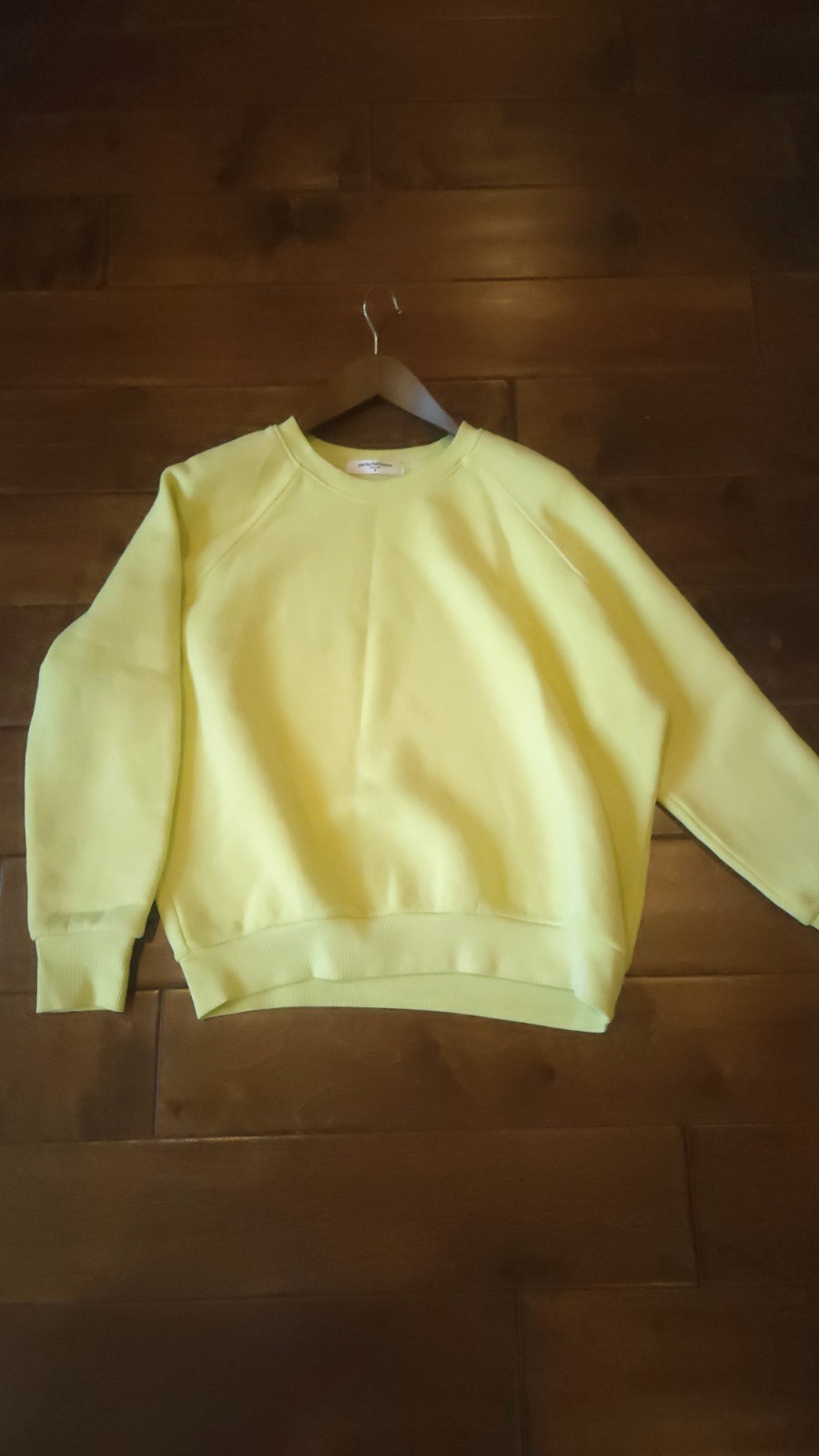 Perfect White Tee ~ Fleece Crew Neck Cotton Sweatshirt S
