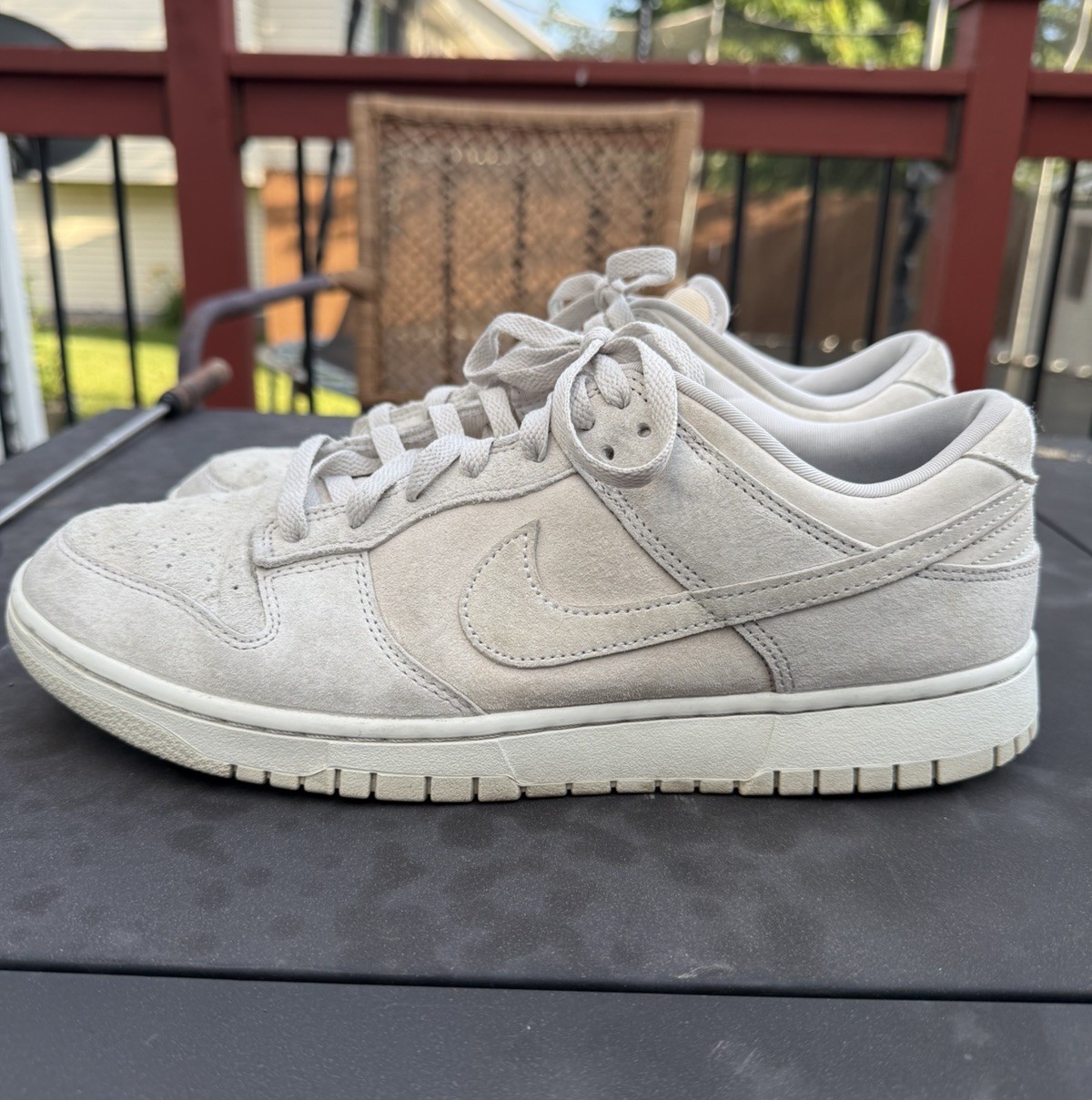 Nike Dunk Low Premium Men’s Size 12 Vast Grey Suede Shoes Nice