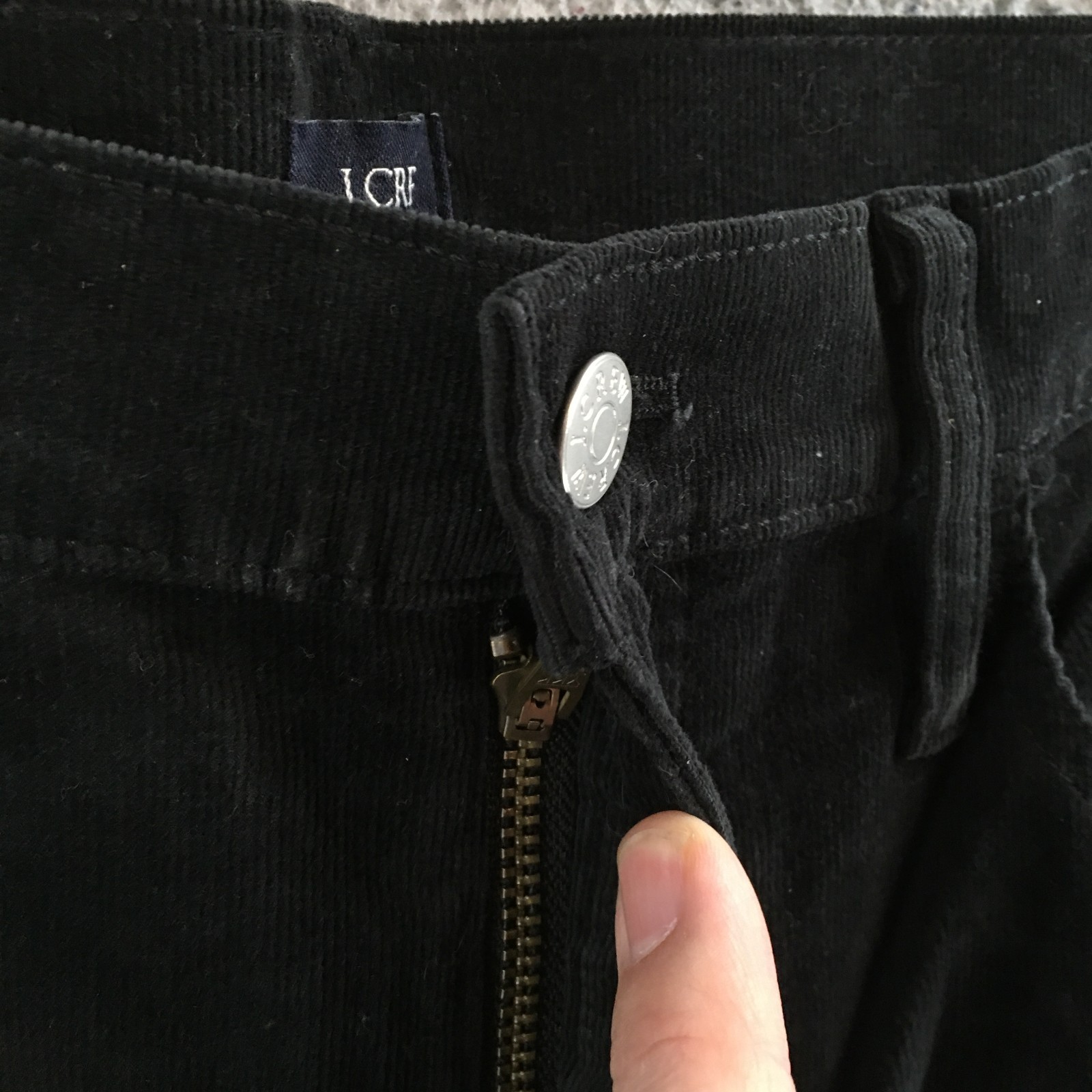 J.Crew Straight Leg Jeans Mens 32 Black Denim Mid Rise Zip Fly Button Front NEW