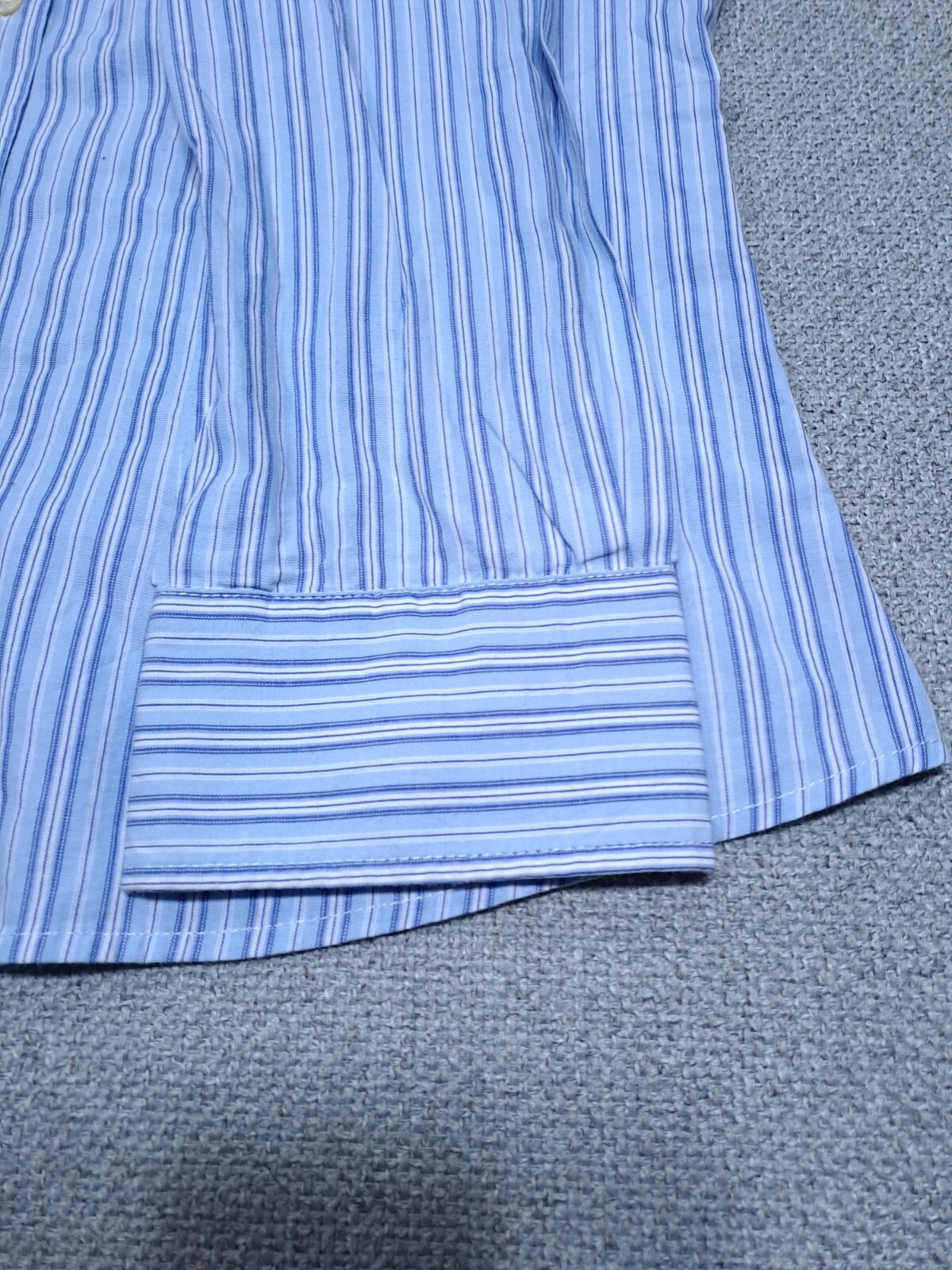 Giorgio Boldetti men’s tailoring shirt size XL blue striped high Italian tailoring