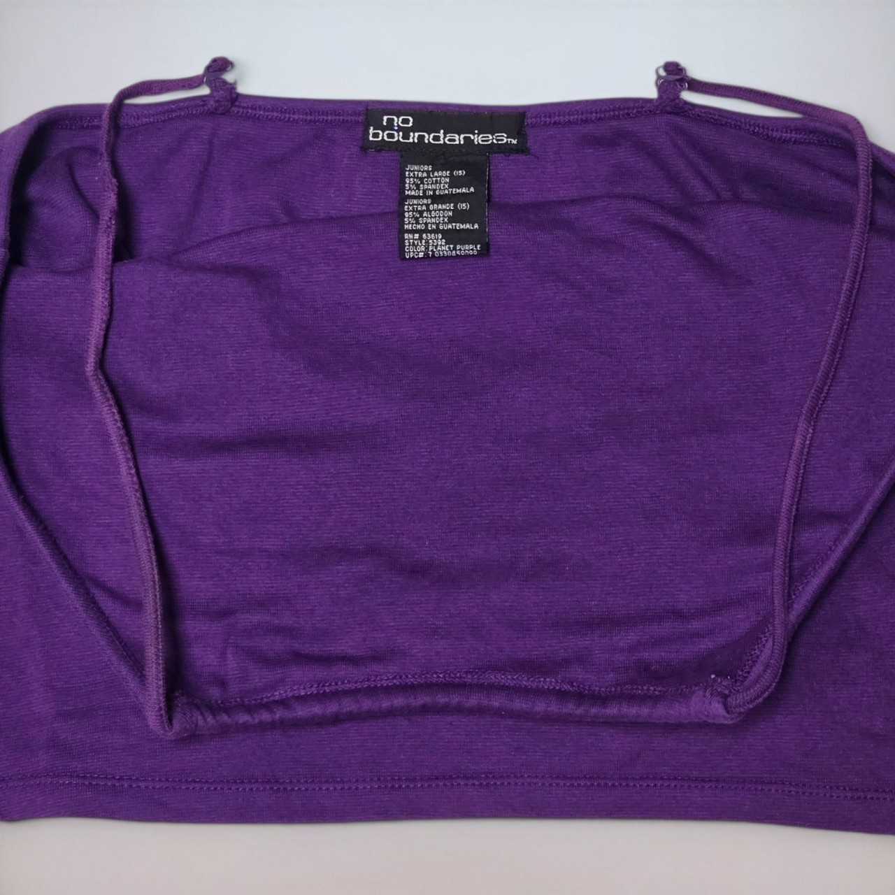 Vintage Tanktop Y2K No Boundaries Halter Cami Bra Juniors Size XL Womens Large