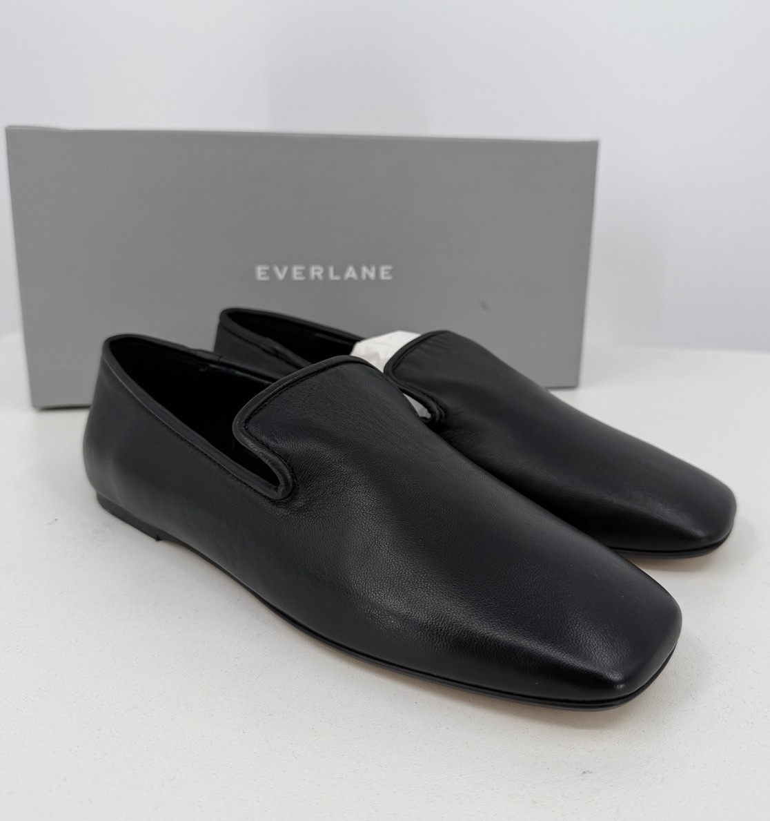 Everlane Italian Leather Day Loafer in BLACK size 8 Women’s Slip-on Flat