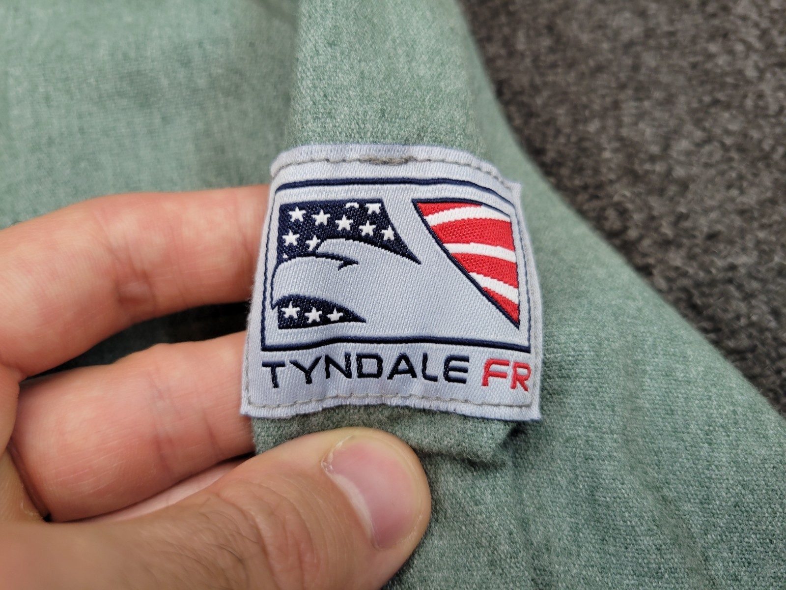 Tyndale FR Button Shirt Mens 2XLN Green Flame-Resistant CAT 2 ARC Rating 9.1 USA