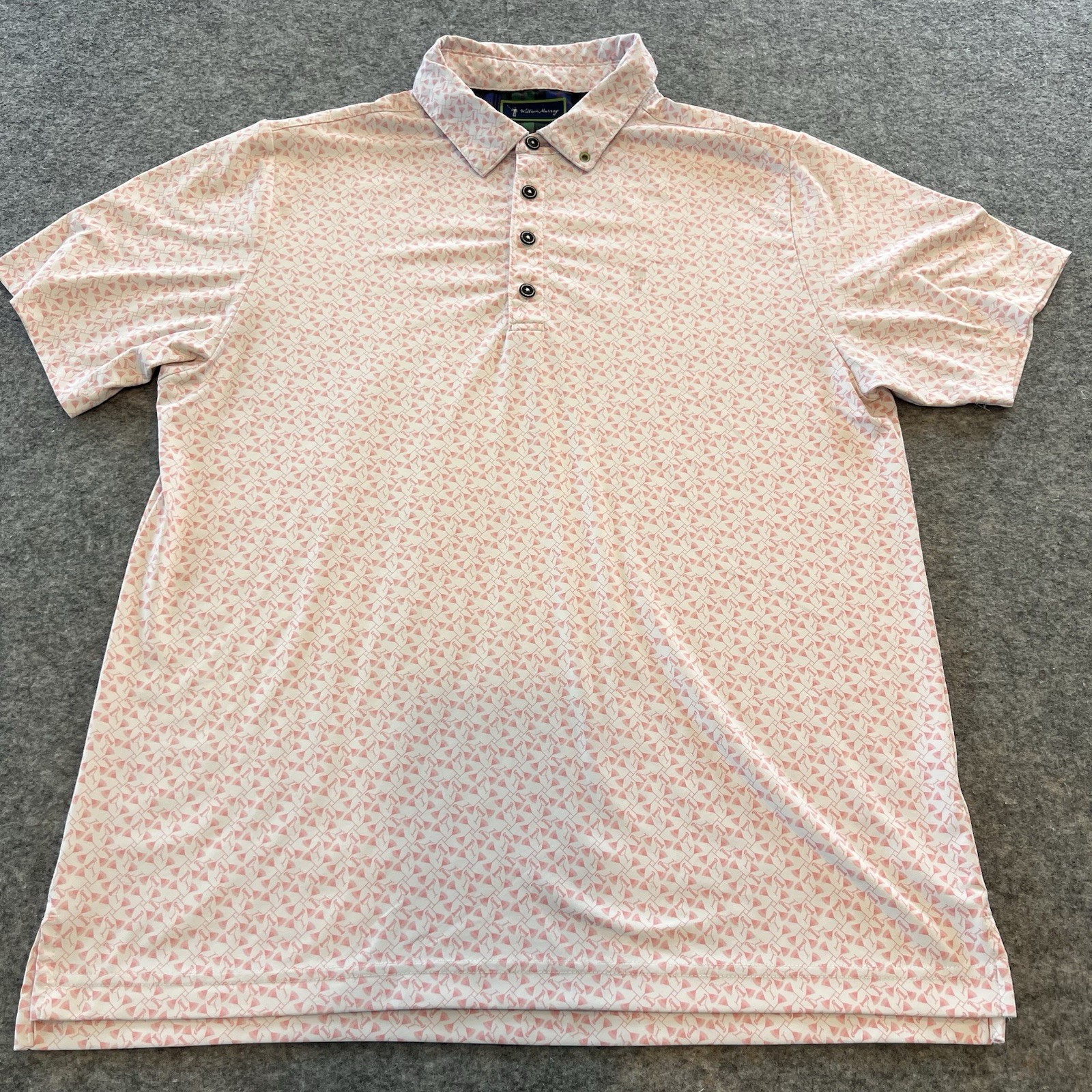 William Murray Men’s Golf Polo Size XL Martini Print