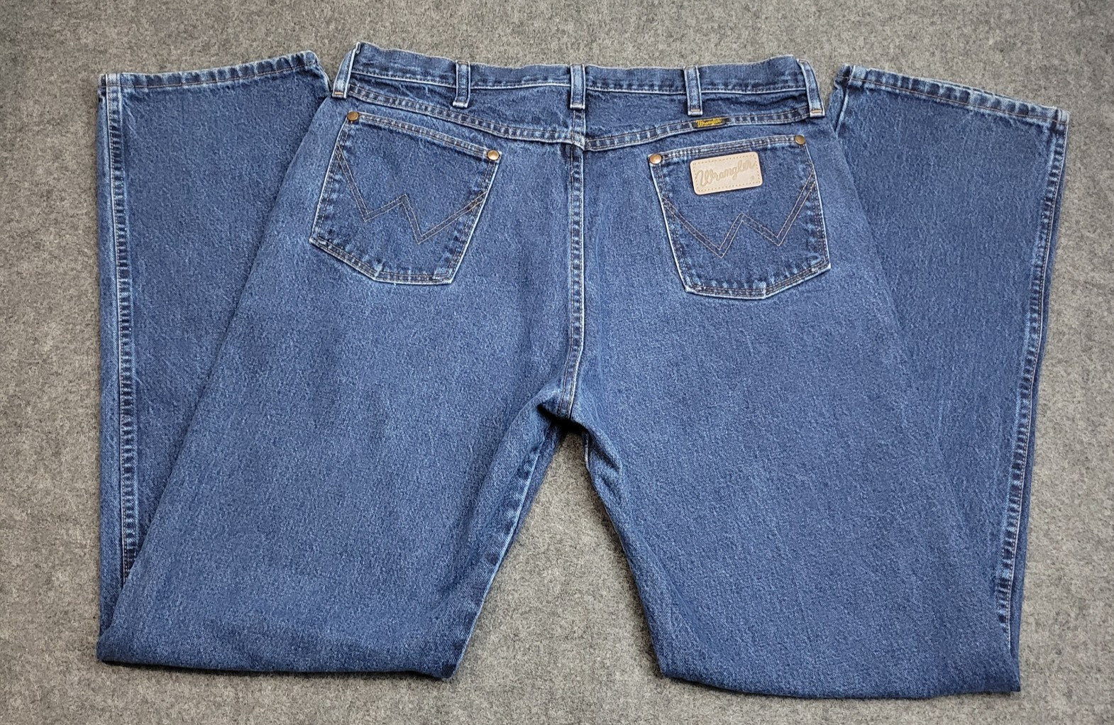 Wrangler Jeans Men 36×34 Blue Denim Streetwear 13MWZ Cowboy Cut Western Original