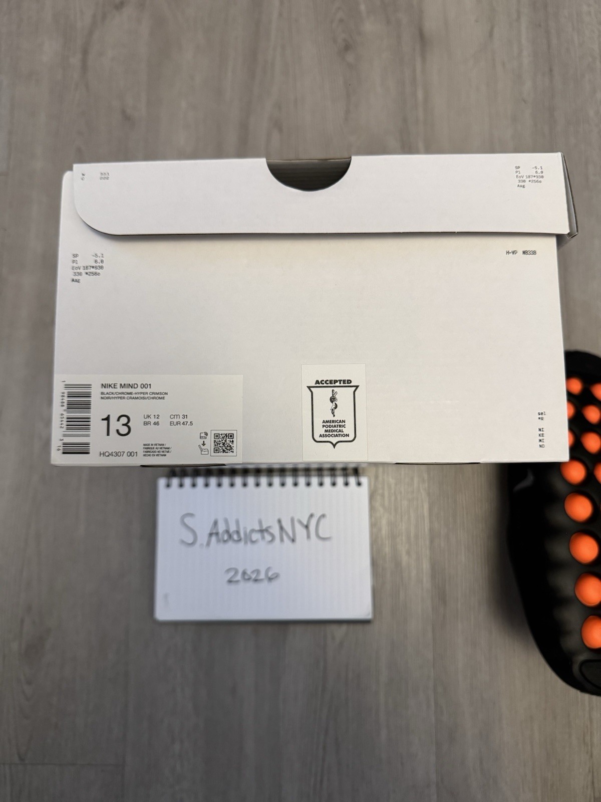 Nike Mind 001 Slide ‘Black Chrome’ (HQ4307-001) Size 13