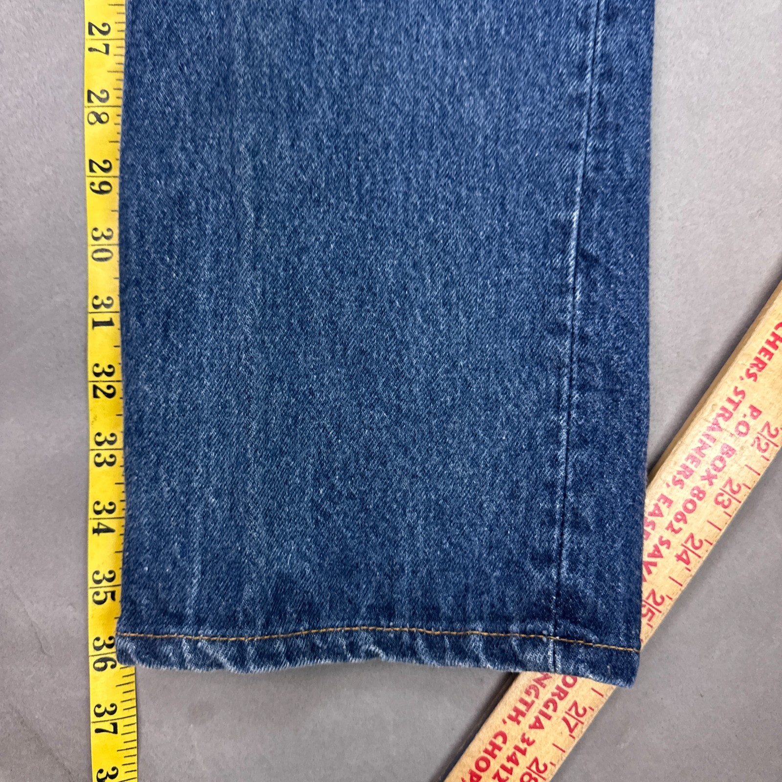 Vintage Levis 501 Jeans Mens 28×36 Blue 90s Made USA Denim Pants (Tag31x36)