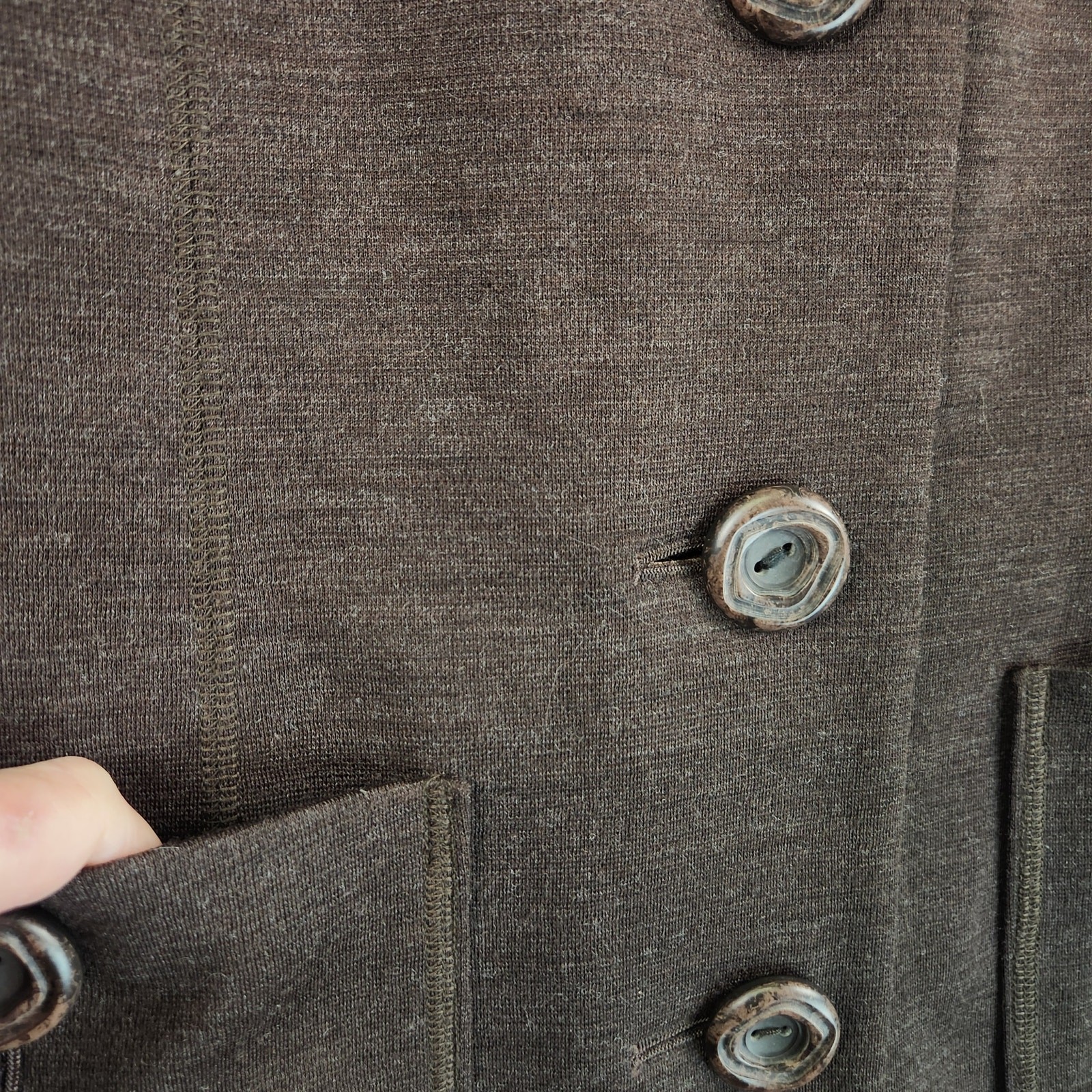 Leilian Original Japanese Designer Wool Jacket Women’s SZ LG Chocolate Brown EUC