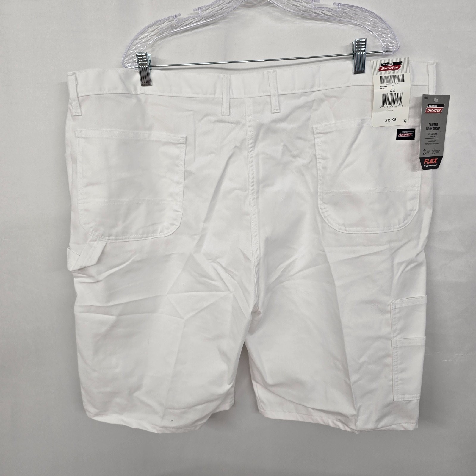 Dickies Painter Work Short Men’s 44 White Relaxed Fit Hammer Loop 11″ Inseam NWT