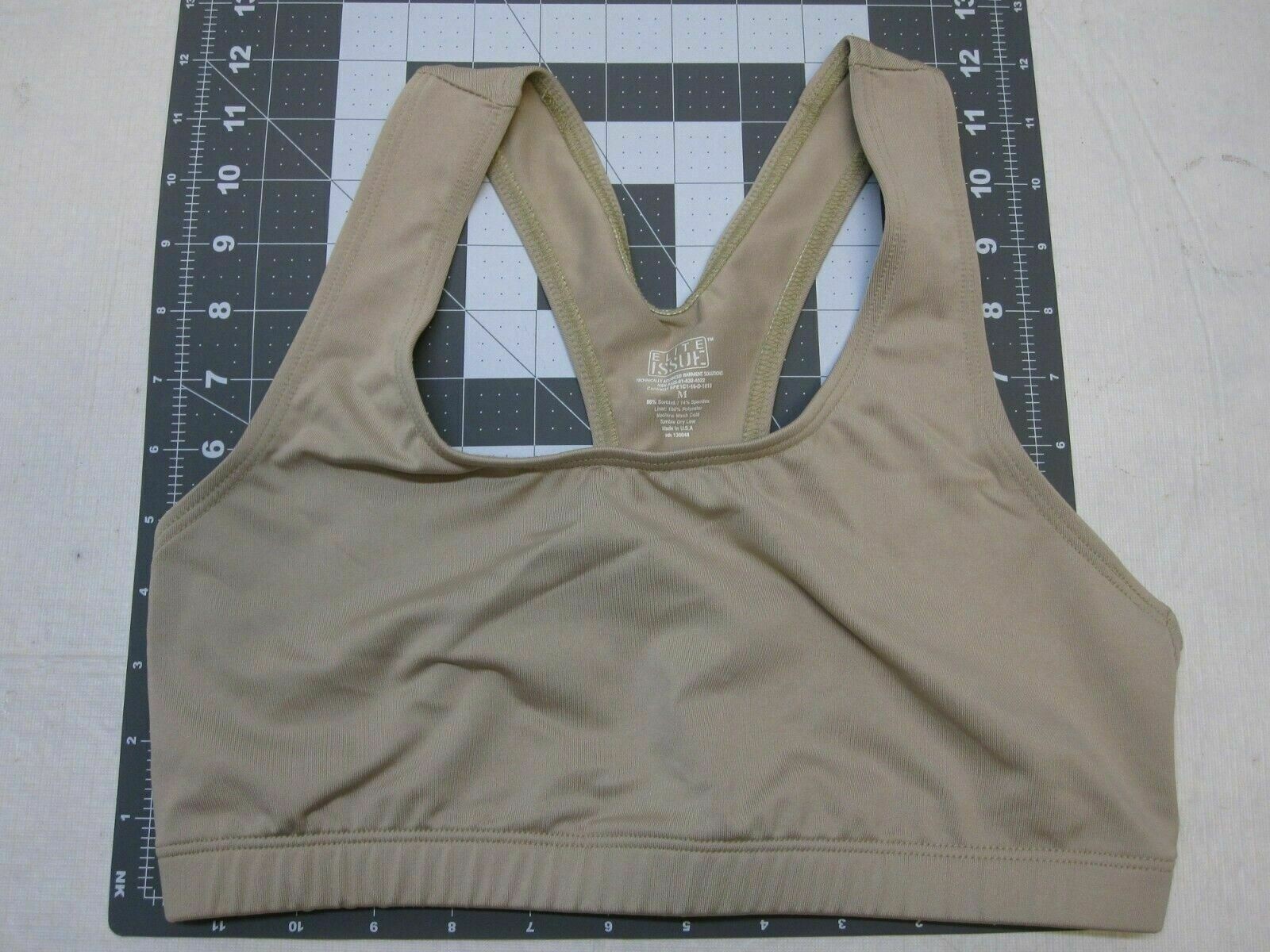 NEW IN BAG MILITARY DESERT TAN TACTICAL SPORTS BRA WOMEN’S MEDIUM ELITE ISSUE