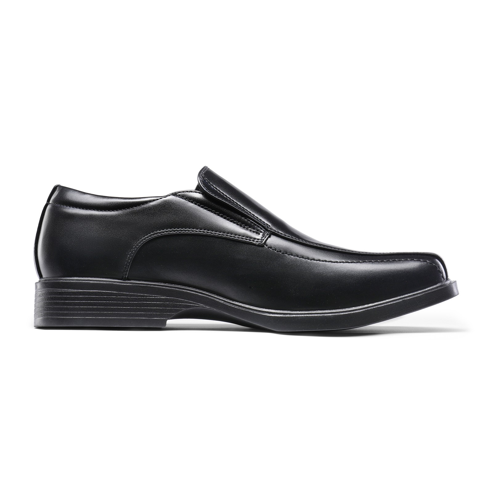 Bruno Marc Men’s Square Toe Dress Loafers Pull-On Formal Shoes