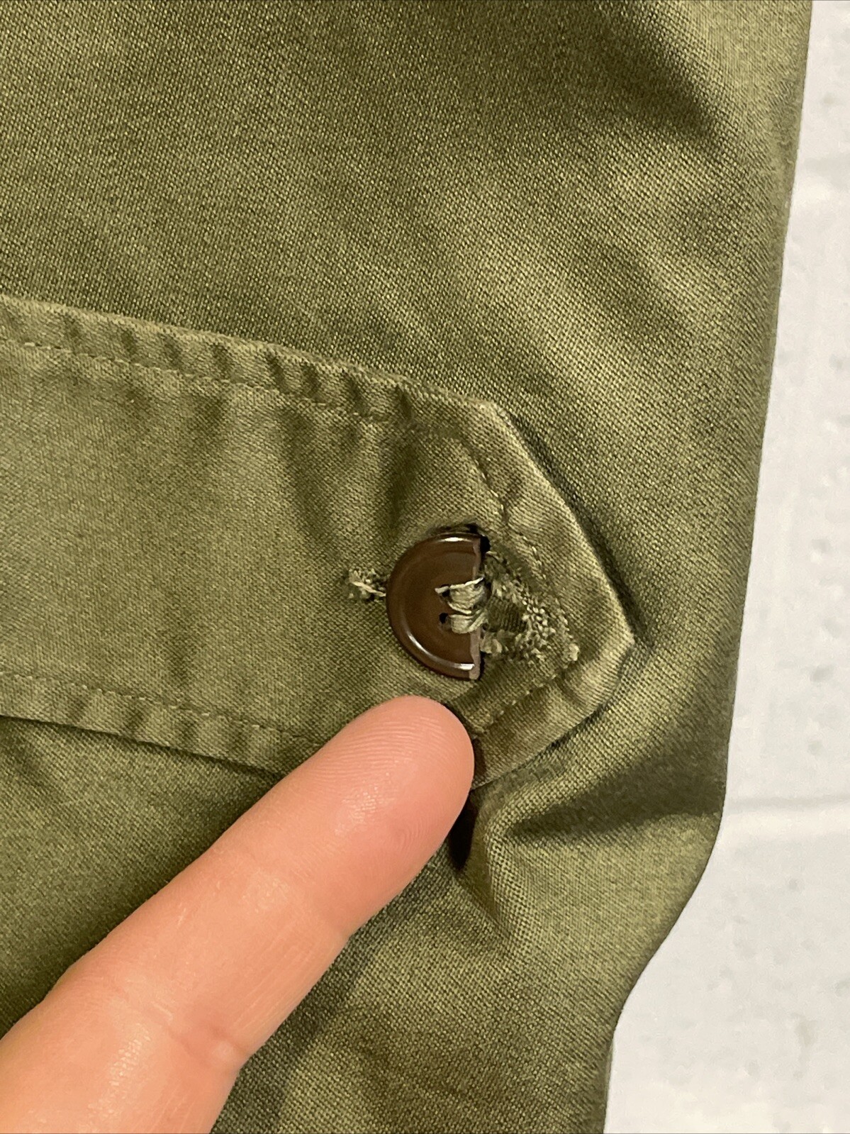 1953 Korean War US Army Winter Great Coat Lining OG-107 Overcoat Cotton Small