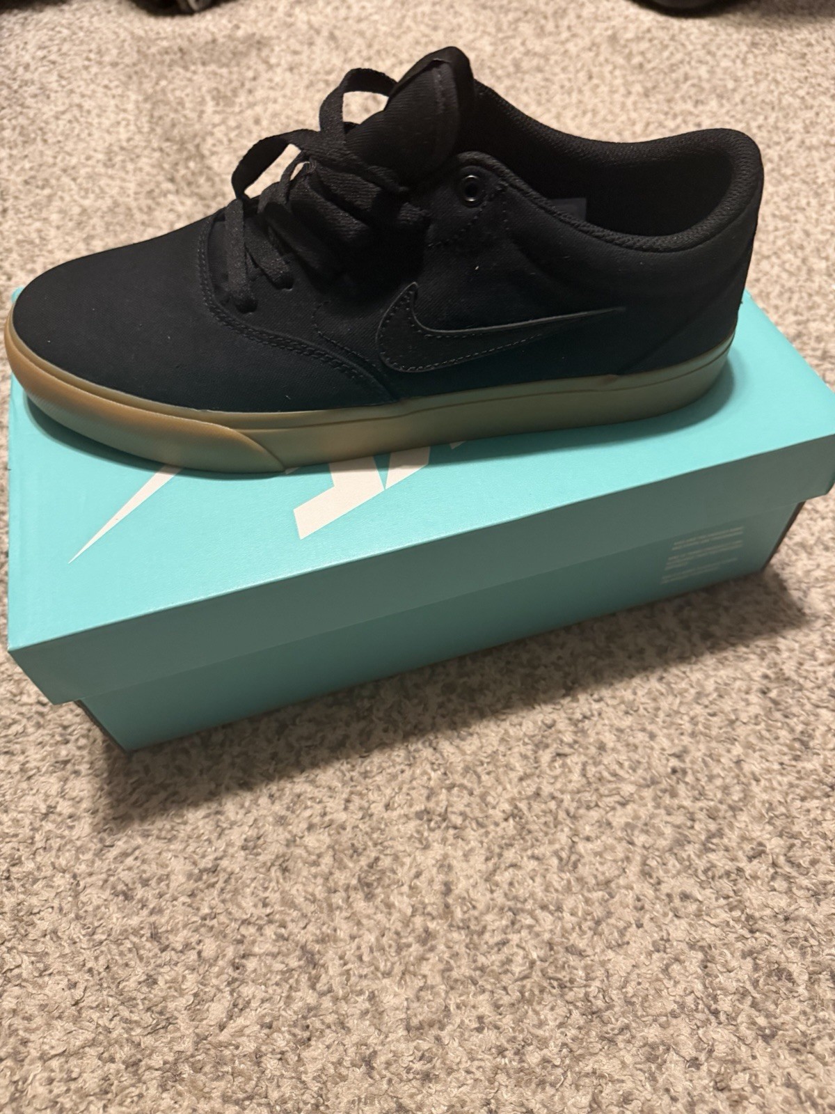 Nike SB Charge CNVS Canvas Low Top 10.5 Black Gum CD6279-004