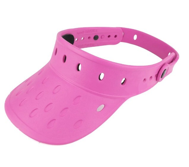 Visor Hat Fits Shoes Charms Floatable Adjustable Lightweight Durable Sun – Pink