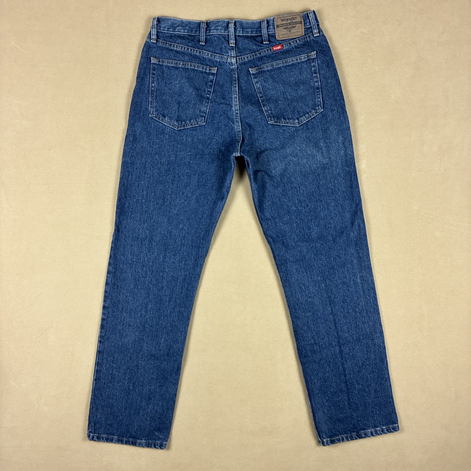 Wrangler Men’s Regular Fit Jeans 35×32 Blue Dark Stonewash Vintage US Fabric