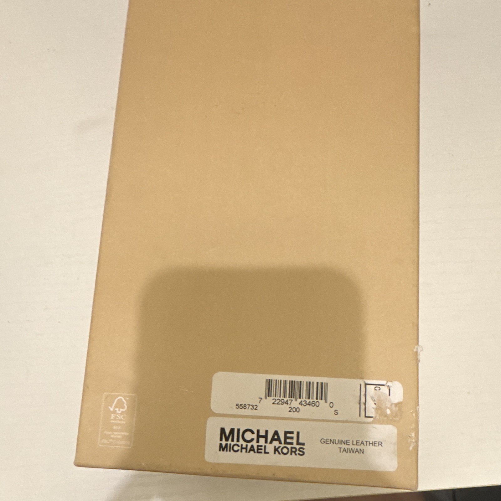 Michael Kors Reversible Men’s Dress Belt Brown/Beige MK Logo Buckle Size S
