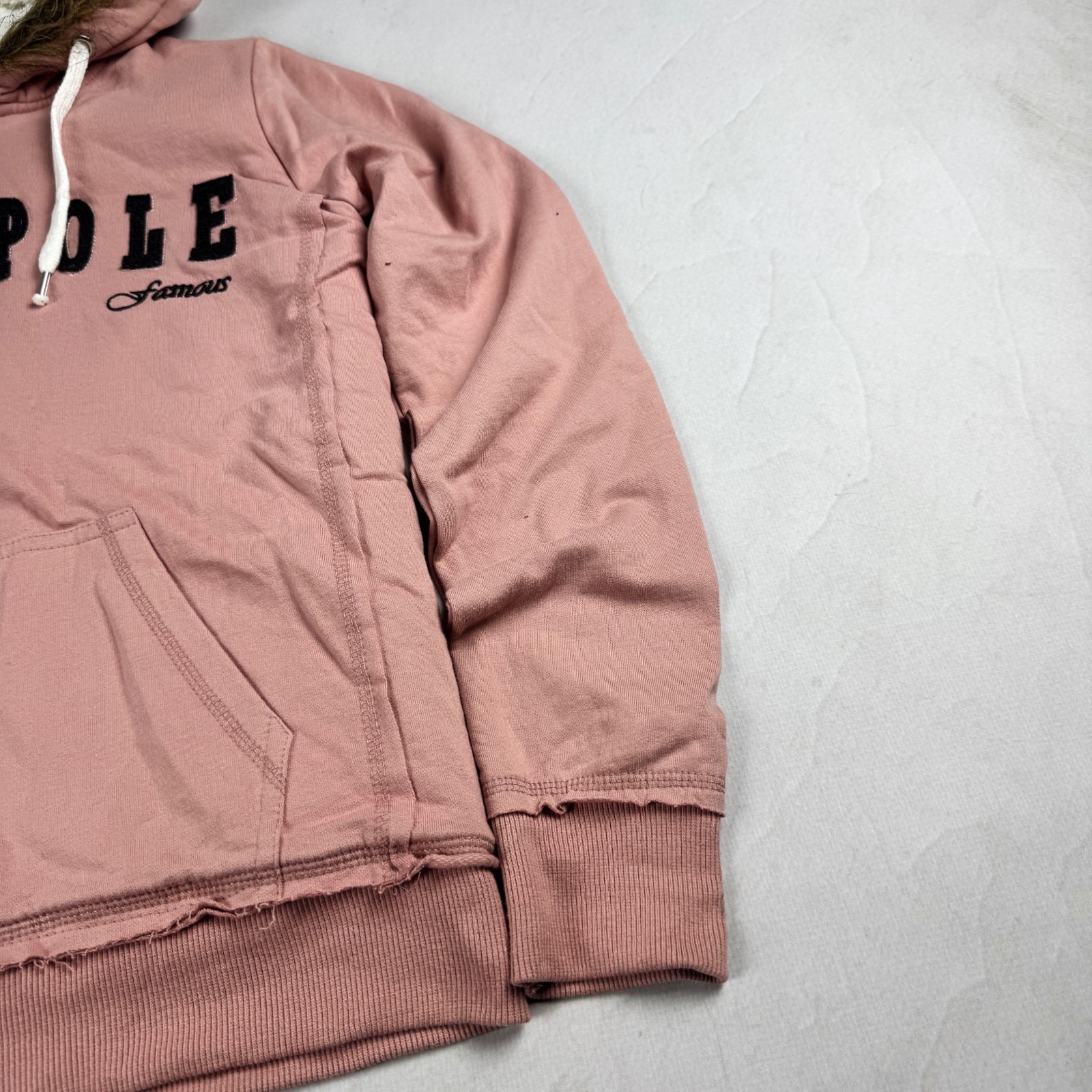 Womens Famous North Pole Sherpa Lined Fur Hood Full Zip Hoodie Jacket Pink Casua