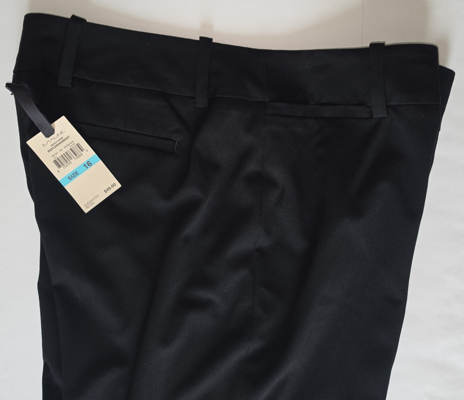 Emaline Dress Pants Womens Size 16 Slacks Signature Fit Black Wide Leg