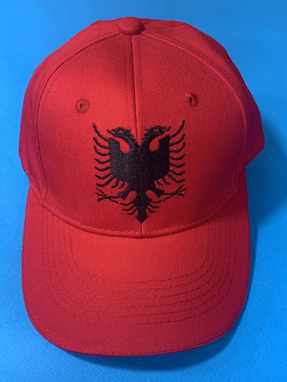 NEW ALBANIA HAT-CAP WITH EAGLE-ALBANIAN SOUVENIR-EMBROIDERY EAGLE ALBANIA