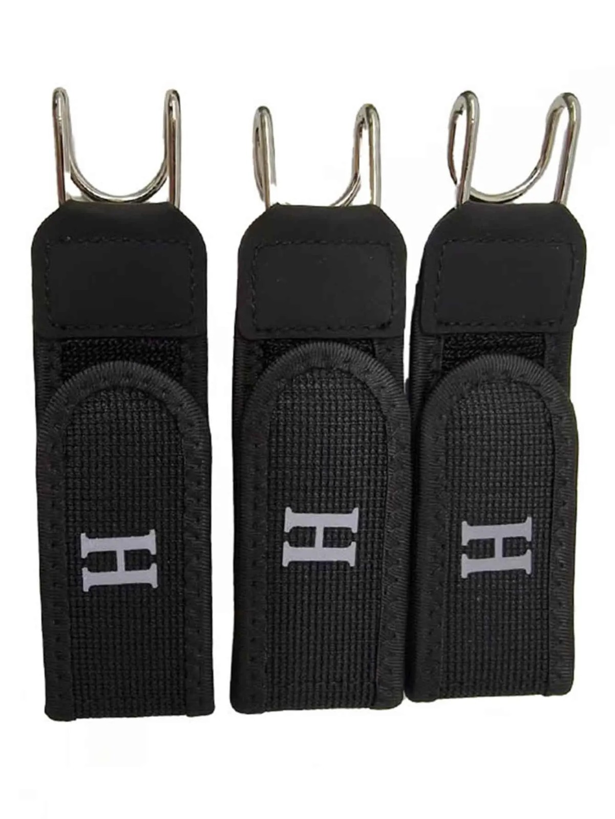 3PCS Tactical Metal Hook Elastic Belt Buckle-Less Invisible Waist Belt Closure